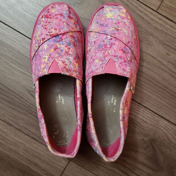 TOMS Canvas Girls Size 12.5 - Picture 3 of 5